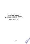 Literatura española en sus relaciones con la universal