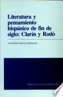 Literatura y pensamiento hispánico de fin de siglo