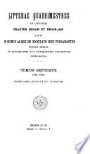 Litterae quadrimestres ex universis: 1561-1562