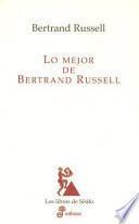 Lo mejor de Bertrand Russell