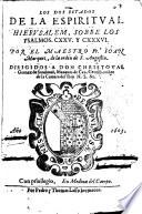 Los dos Estados de la Espiritual Hierusalem, sobre los Psalmos CXXV y CXXXVI