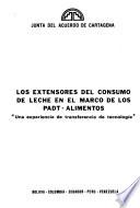 Los extensores del consumo de leche en el marco de los PADT-Alimentos