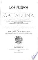 Los fueros de Cataluña