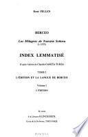 Los milagros de Nuestra Señora de Berceo (c. 1255): LÉdition et la langue de Berceo