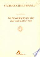 Los procedimientos de cita