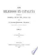 Los religiosos en Cataluña durante la primera mitad del siglo XIX