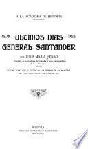 Los últimos dias del General Santander