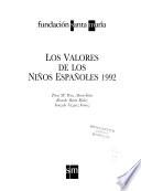 Los valores de los niños españoles, 1992