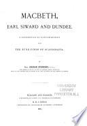 Macbeth, Earl Siward and Dundee