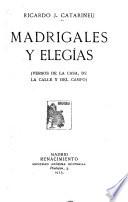 Madrigales y elegías