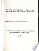 Malaria in Pregnancy
