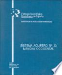 Mancha Occidental Sistema Acuifero N 23 1989