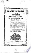 Manifiesto de la revolución de enero de 1875 en Cochabamba