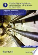 Mantenimiento de redes eléctricas subterráneas de alta tensión. ELEE0209