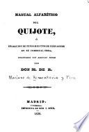 Manual alfabético del Quijote
