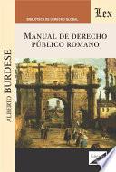 Manual de derecho público romano