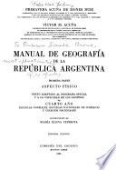 Manual de geografía de la República Argentina: Aspecto físico