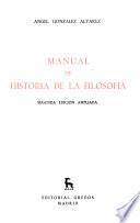 Manual de historia de la filosofía