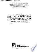 Manual de historia política y constitucional, Argentina 1776-1976