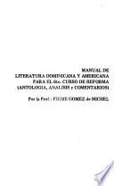 Manual de literatura dominicana y americana