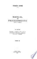 Manual de procedimiento (civil y penal)