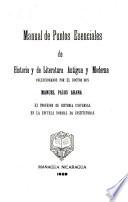 Manual de puntos esenciales de historia y de literatura antigua y moderna