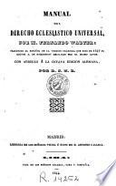 Manual del derecho eclesiástico universal