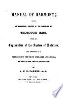 Manual of Harmony