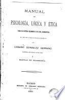 Manual psicología, lógica y ética