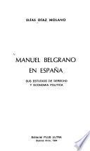 Manuel Belgrano en España