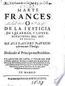 Marte Frances o de la Justicia de las Armas y Confederaciones del Rey de Francia