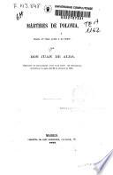 Martires de Polonia, drama en tres actos y en verso
