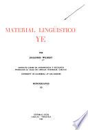 Material lingüístico Ye