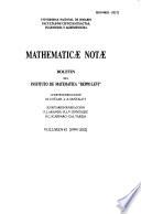 Mathematicae notae