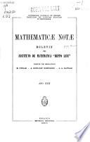 Mathematicae notae