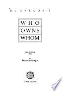 McGregor's who Owns Whom