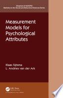 Libro Measurement Models for Psychological Attributes