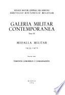 Medalla militar: Generales y coroneles, 1933-1969