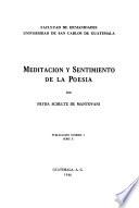 Meditación y sentimiento de la poesía