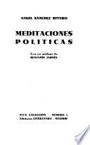 Meditaciones políticas