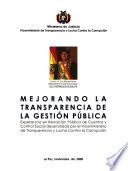 Mejorando la transparencia de la gestión pública