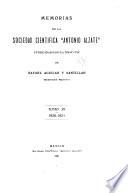Memoires de la Société scientifique Antonio Alzate