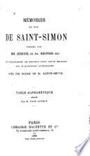Mémoires du Duc de Saint-Simon