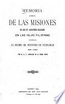 Memoria acerca de las Misiones de los PP. Agustinos Calzados en las Islas Filipinas