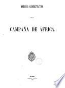Memoria administrativa de la campaña de Africa
