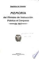 Memoria al Congreso Nacional