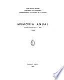 Memoria anual