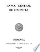 Memoria - Banco Central de Venezuela