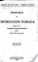 Memoria de educación pública