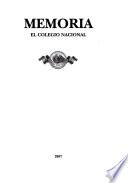 Memoria de el Colegio Nacional